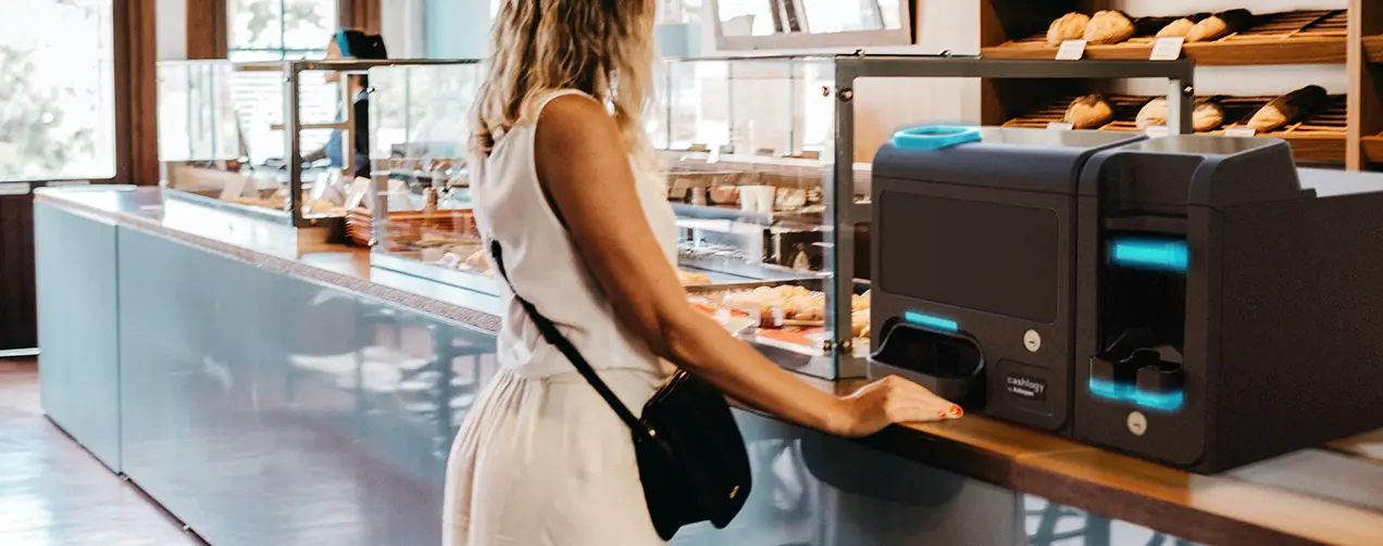 Cashlogy: máquinas de gestión de efectivo para comercio